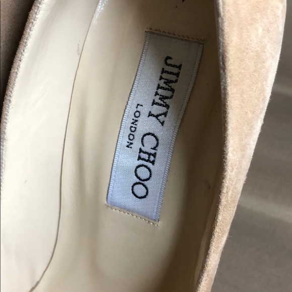 Esam suede Jimmy Choo crystal heel shoe - Picture 7 of 8